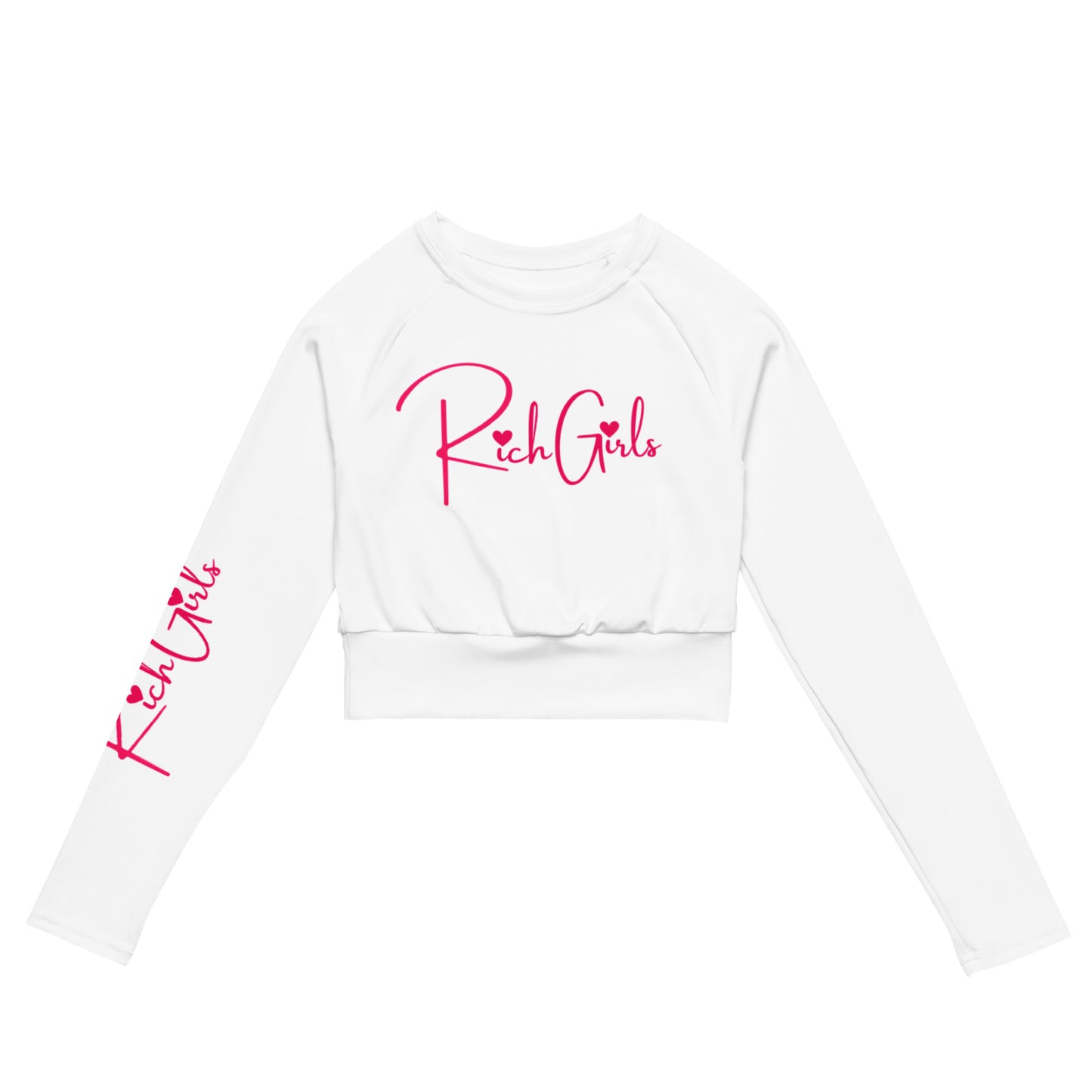 Rich Girls long-sleeve crop top