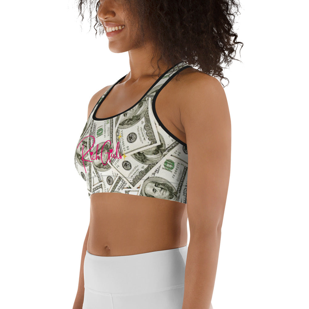 Rich Girls Dinero Sports bra