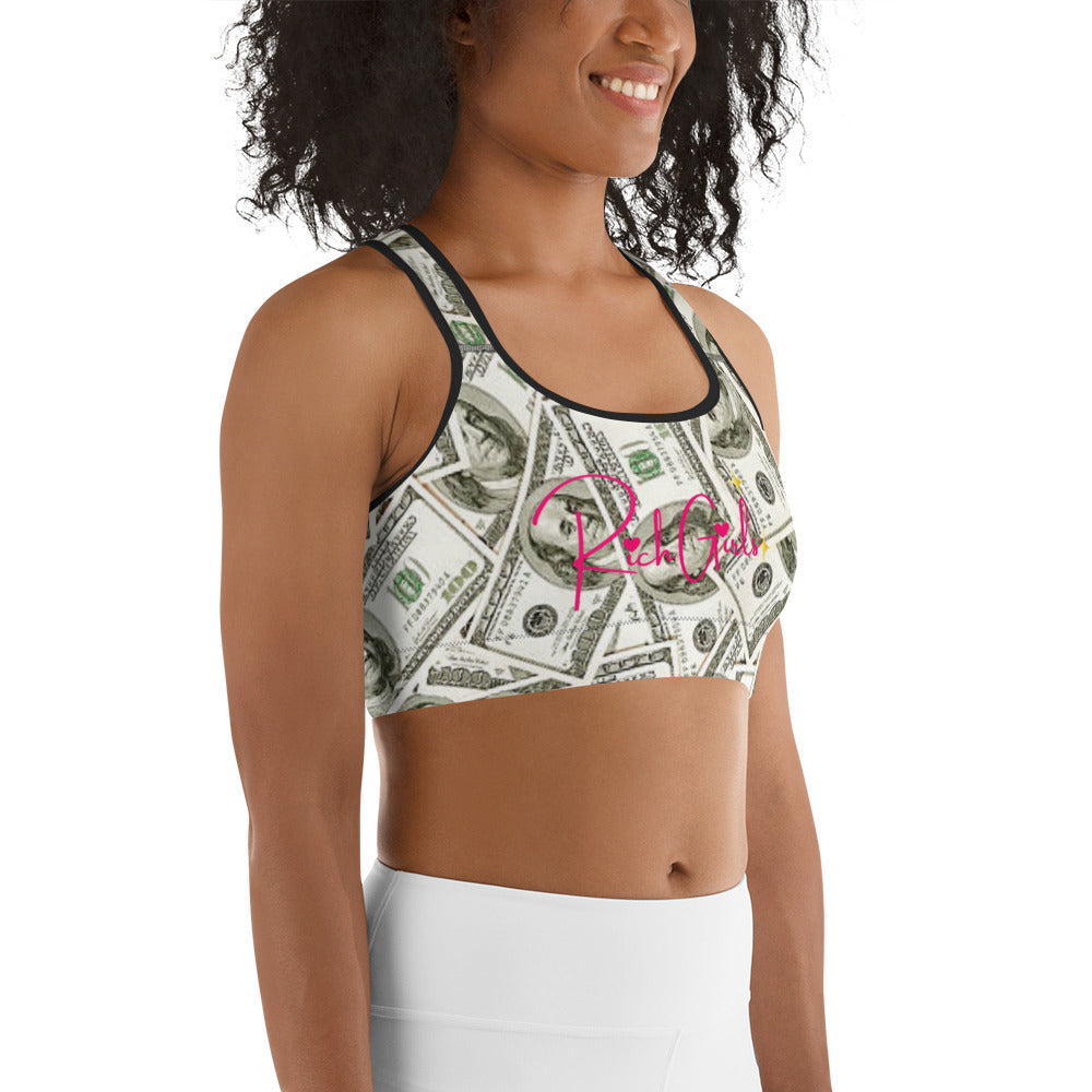 Rich Girls Dinero Sports bra