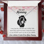 To My MOMMY Necklace, BABY GIFT, Valentines day gift, Holiday Gift, Just Because Gift