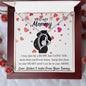 To my Mommy Necklace, BABY GIFT, Valentines day Gift, Holiday Gift, Just Because Gift