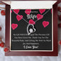 To My WIFE Necklace, BABY GIFT, Valentines day gift, Holiday Gift, Just Because Gift