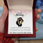 To My MOMMY Necklace, BABY GIFT, Valentines day gift, Holiday Gift, Just Because Gift