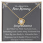 Congratulations New Mommy Necklace, BABY gift, Holiday gift, Just because gift