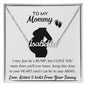 To my mommy Neckalce, Customize the NAME, BABY GIFT