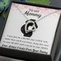 To My MOMMY Necklace, BABY GIFT, Valentines day gift, Holiday Gift, Just Because Gift