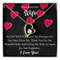 To My WIFE Necklace, BABY GIFT, Valentines day gift, Holiday Gift, Just Because Gift