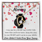 To my Mommy Necklace, BABY GIFT, Valentines day Gift, Holiday Gift, Just Because Gift