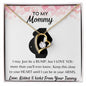 To My MOMMY Necklace, BABY GIFT, Valentines day gift, Holiday Gift, Just Because Gift