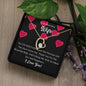 To My WIFE Necklace, BABY GIFT, Valentines day gift, Holiday Gift, Just Because Gift