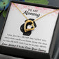 To My MOMMY Necklace, BABY GIFT, Valentines day gift, Holiday Gift, Just Because Gift
