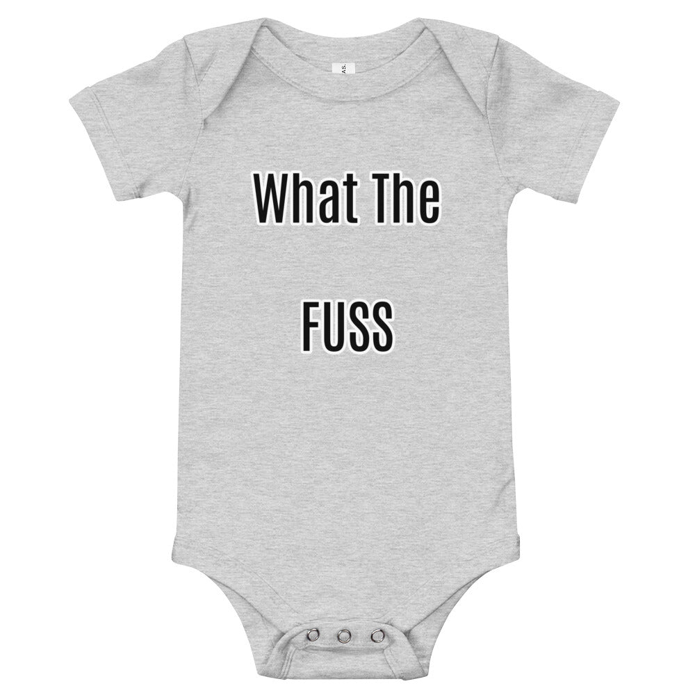 what the fuss Baby short sleeve one piece