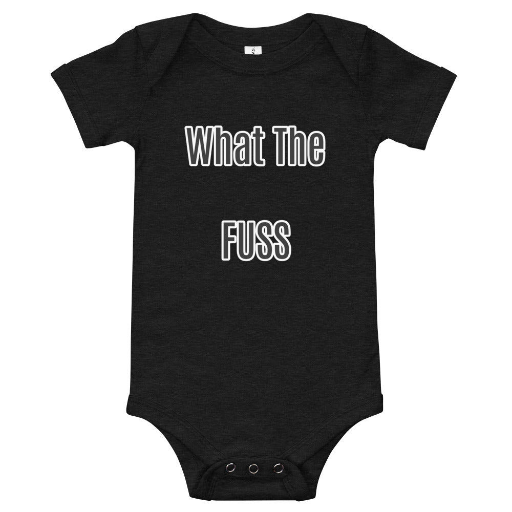 what the fuss Baby short sleeve one piece