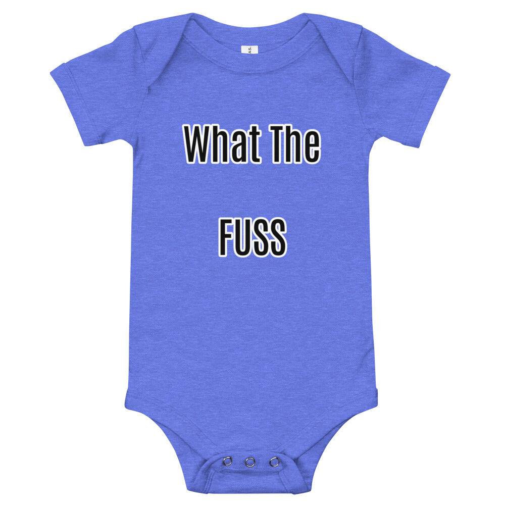 what the fuss Baby short sleeve one piece