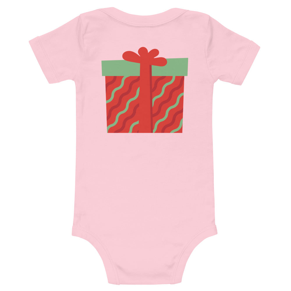 my first christmas Baby short sleeve one piece