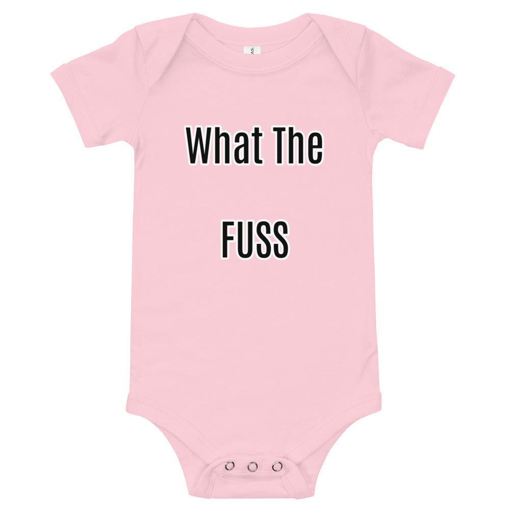 what the fuss Baby short sleeve one piece