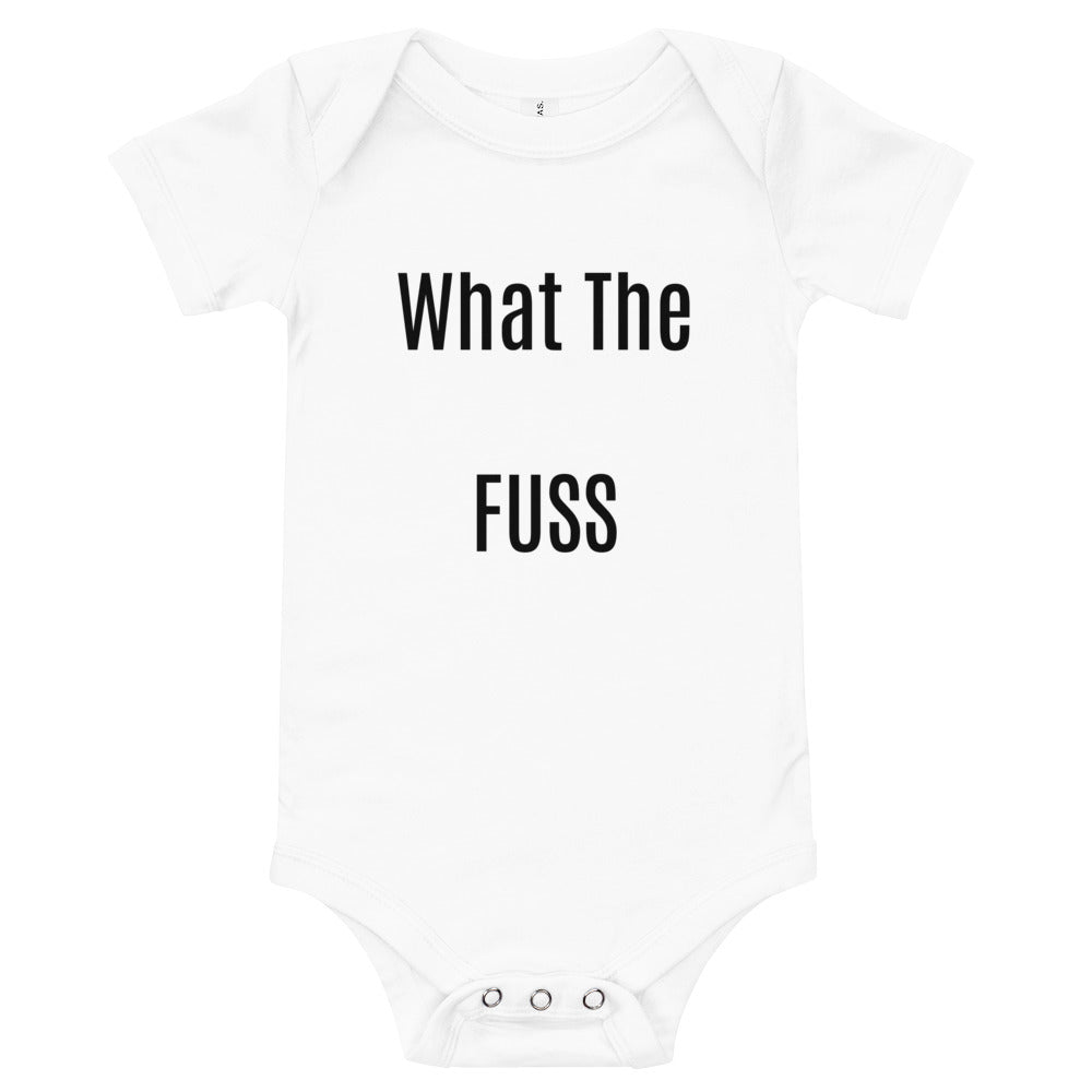 what the fuss Baby short sleeve one piece