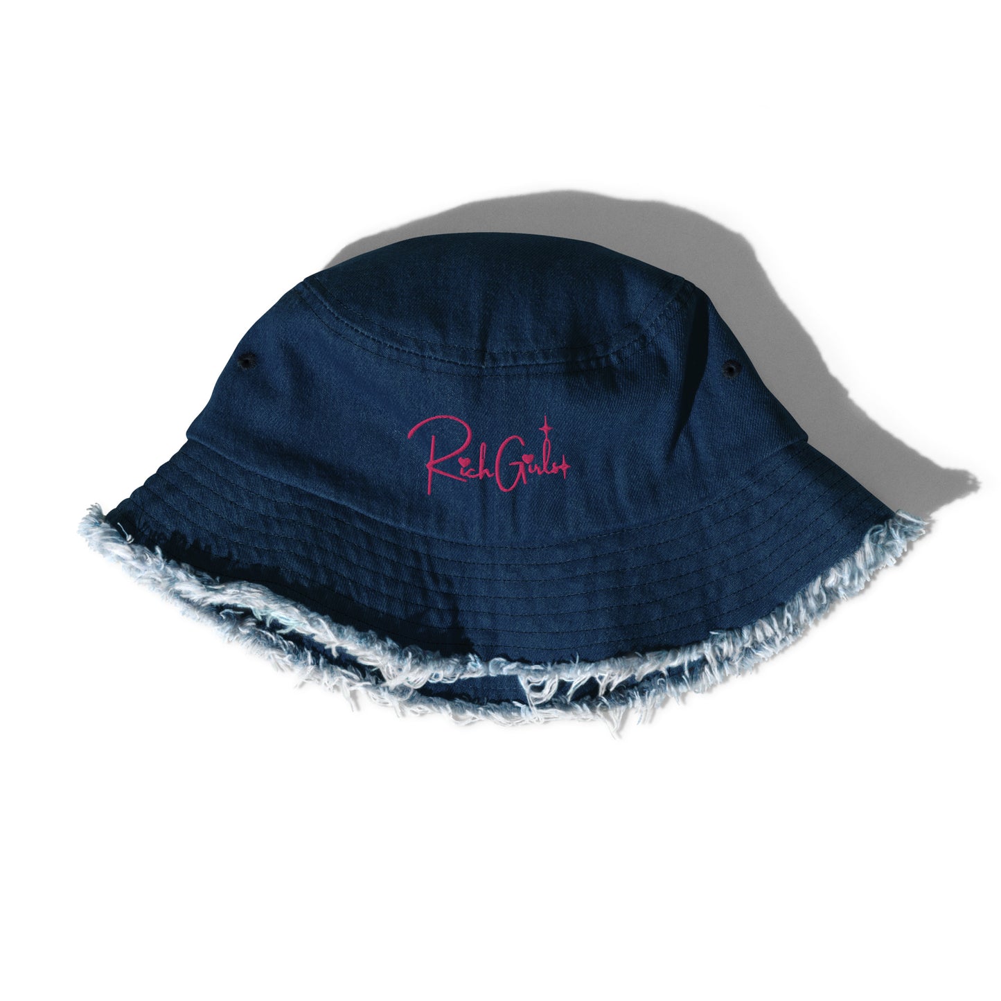 Rich Girls denim bucket hat
