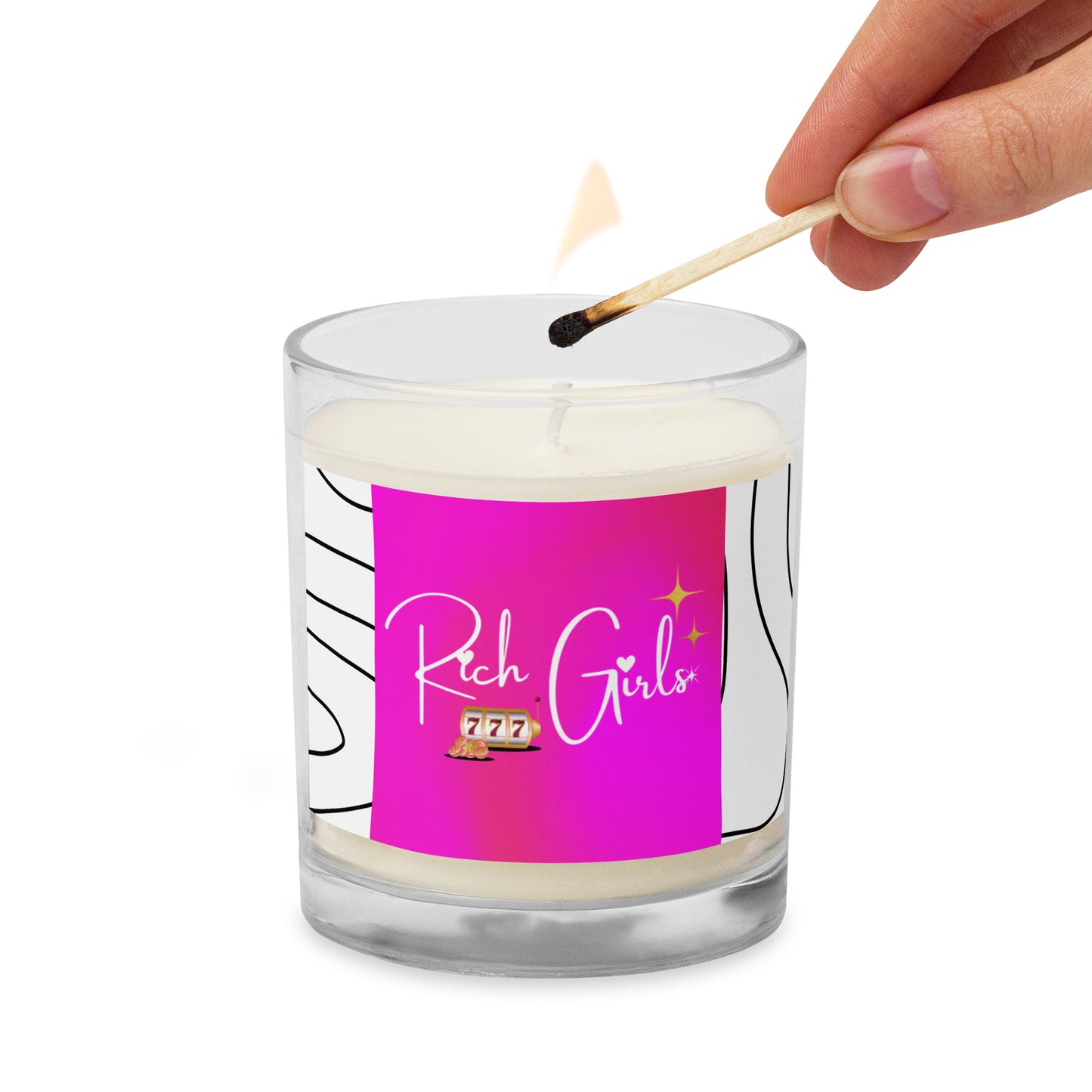 Rich Girl Glass jar soy wax candle