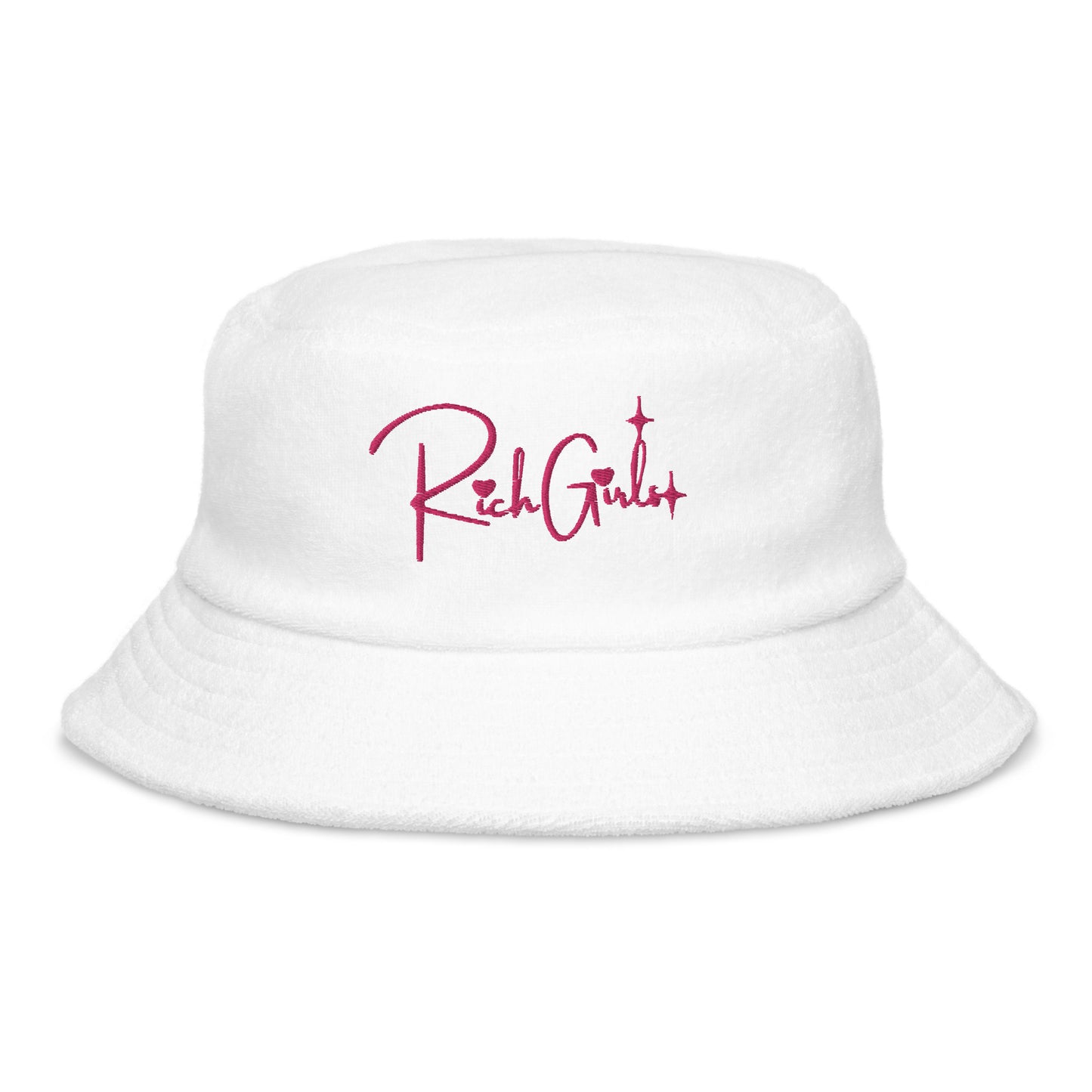Rich Girls terry cloth bucket hat