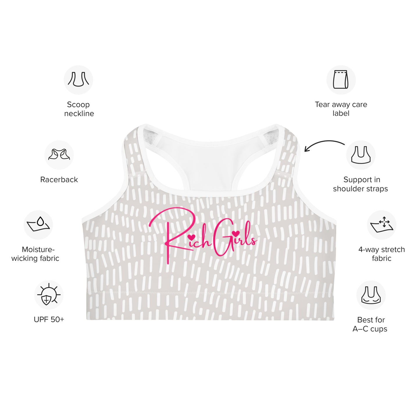 Rich Girls Sports bra