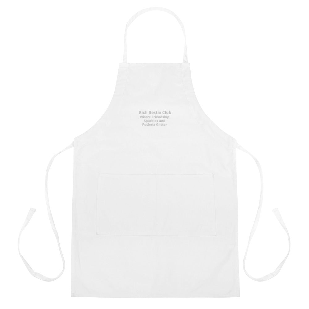 Rich Bestie Club Embroidered Apron