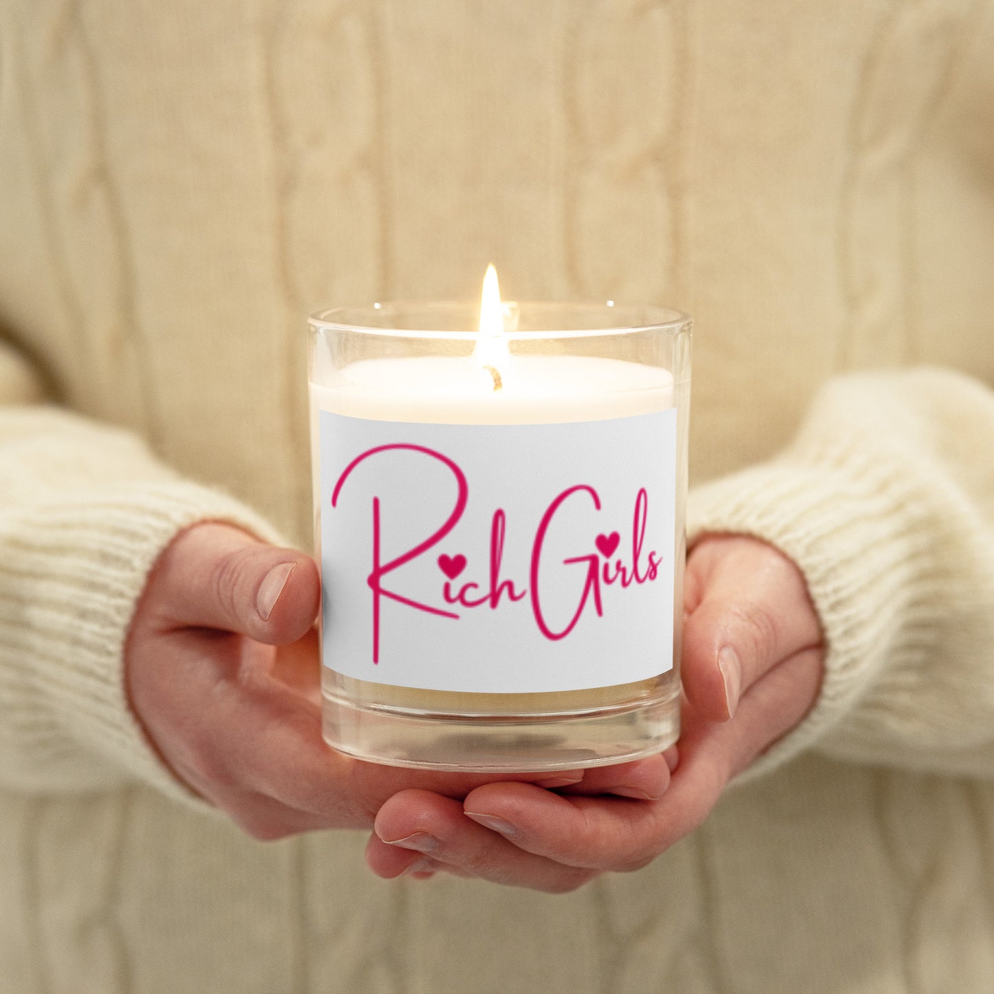 Rich Girl Glass jar soy wax candle
