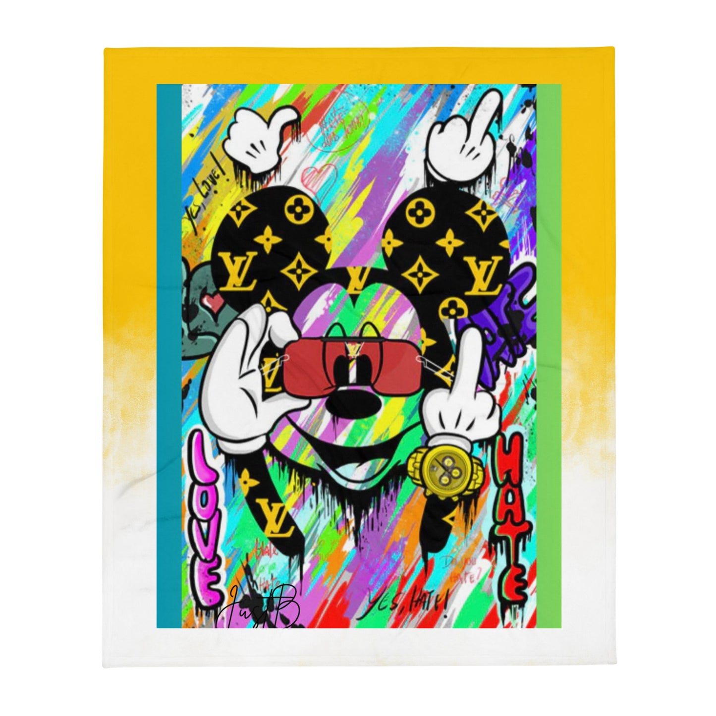 Flossin Mickey Throw Blanket