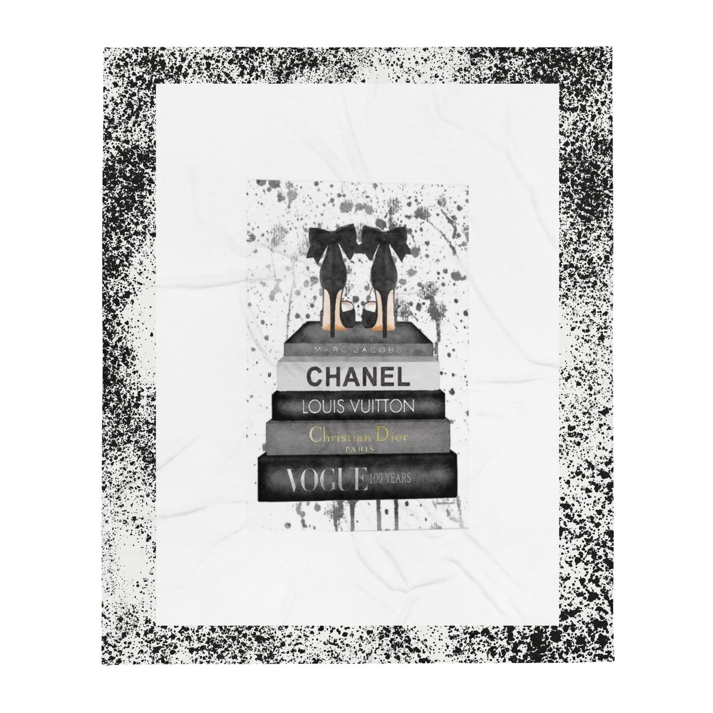 Designer Drip Throw Blanket