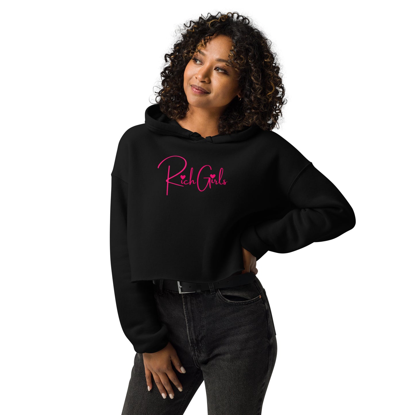 Rich Girls Crop Hoodie