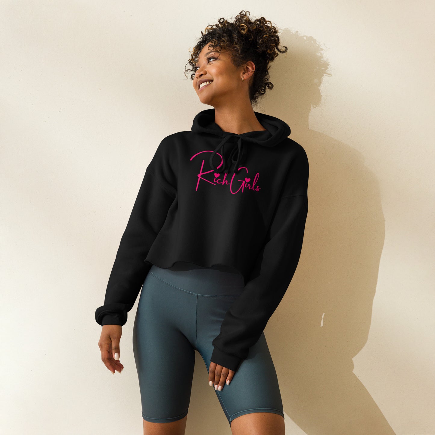 Rich Girls Crop Hoodie