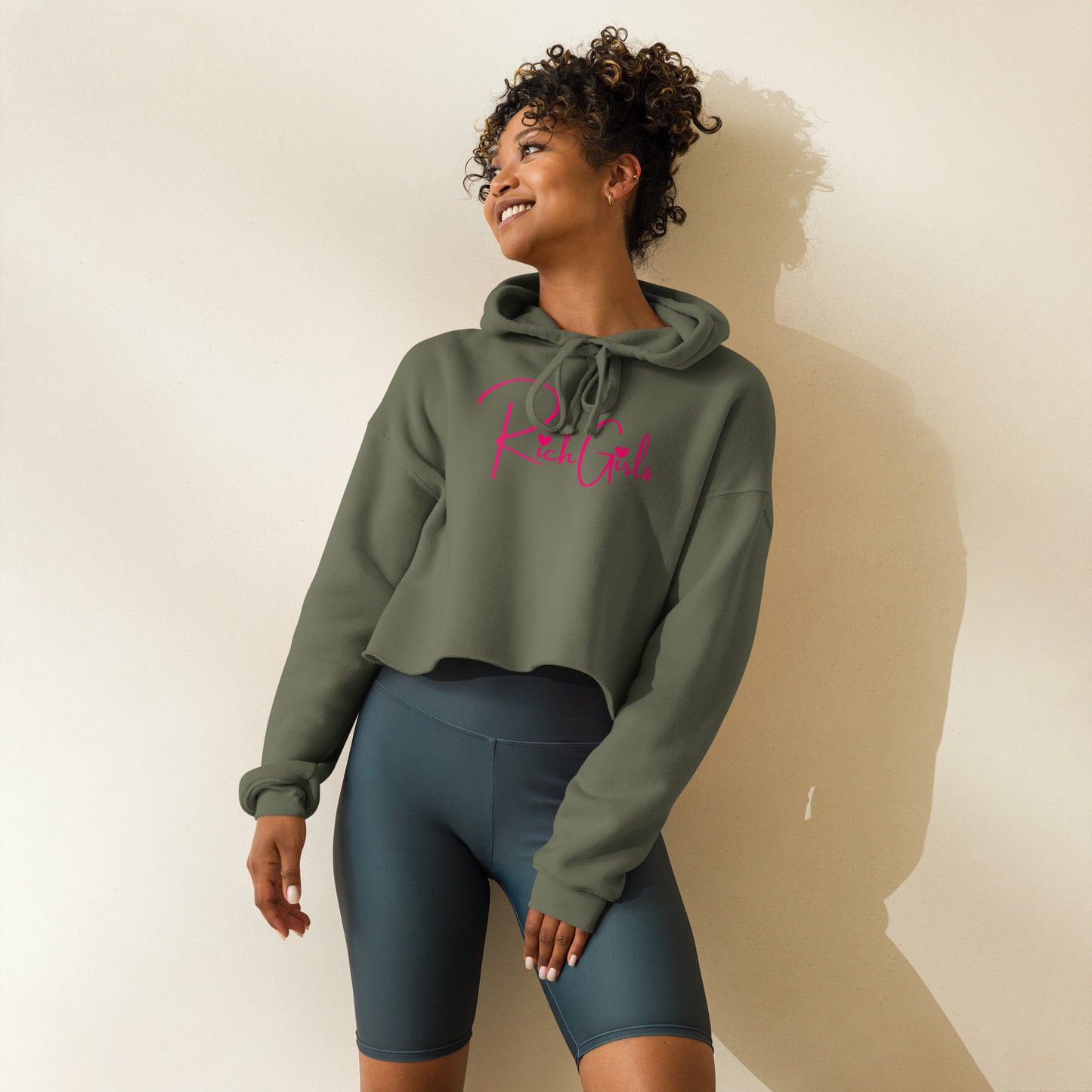 Rich Girls Crop Hoodie