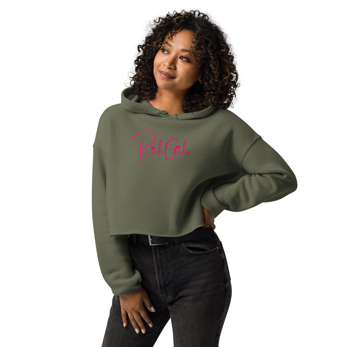 Rich Girls Crop Hoodie