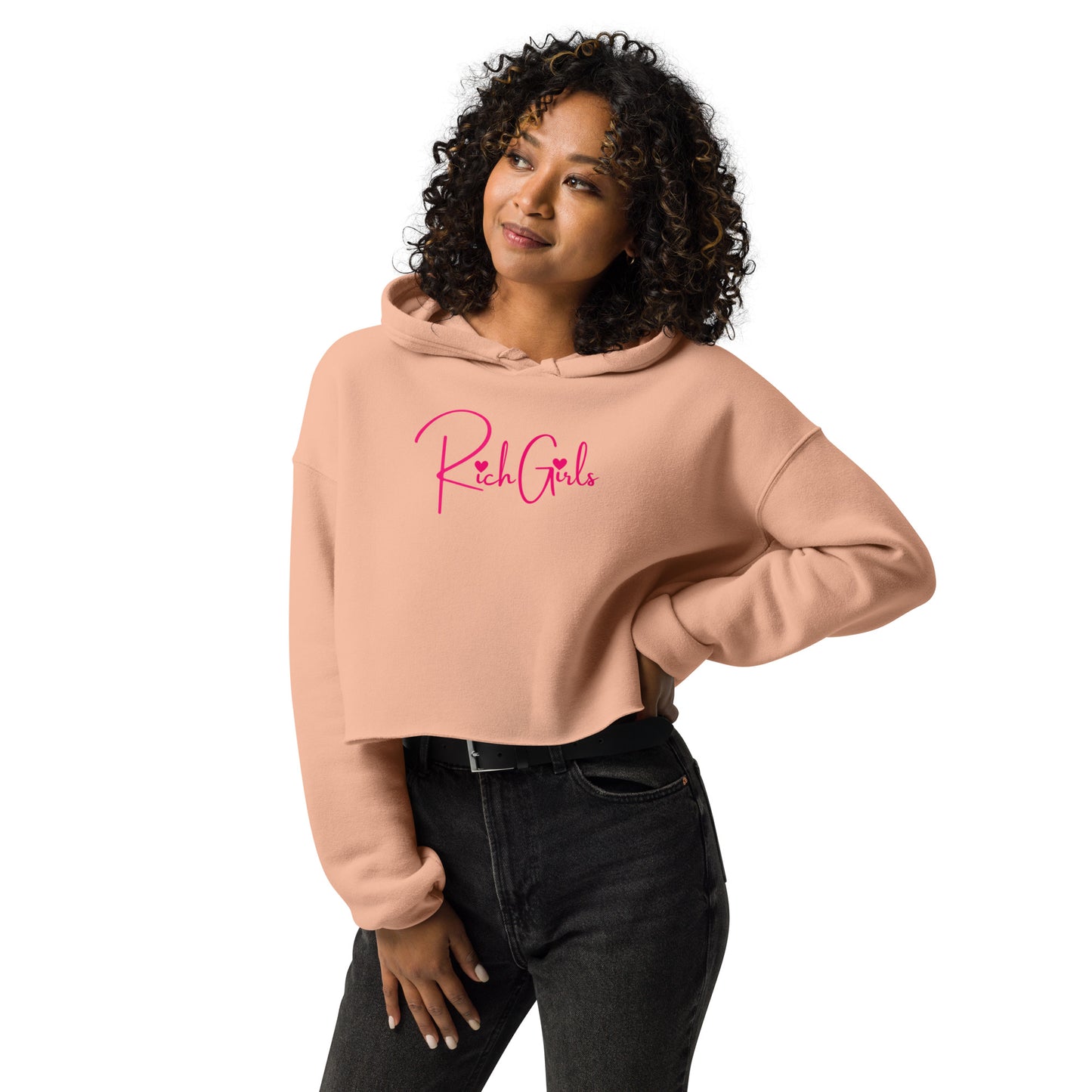 Rich Girls Crop Hoodie