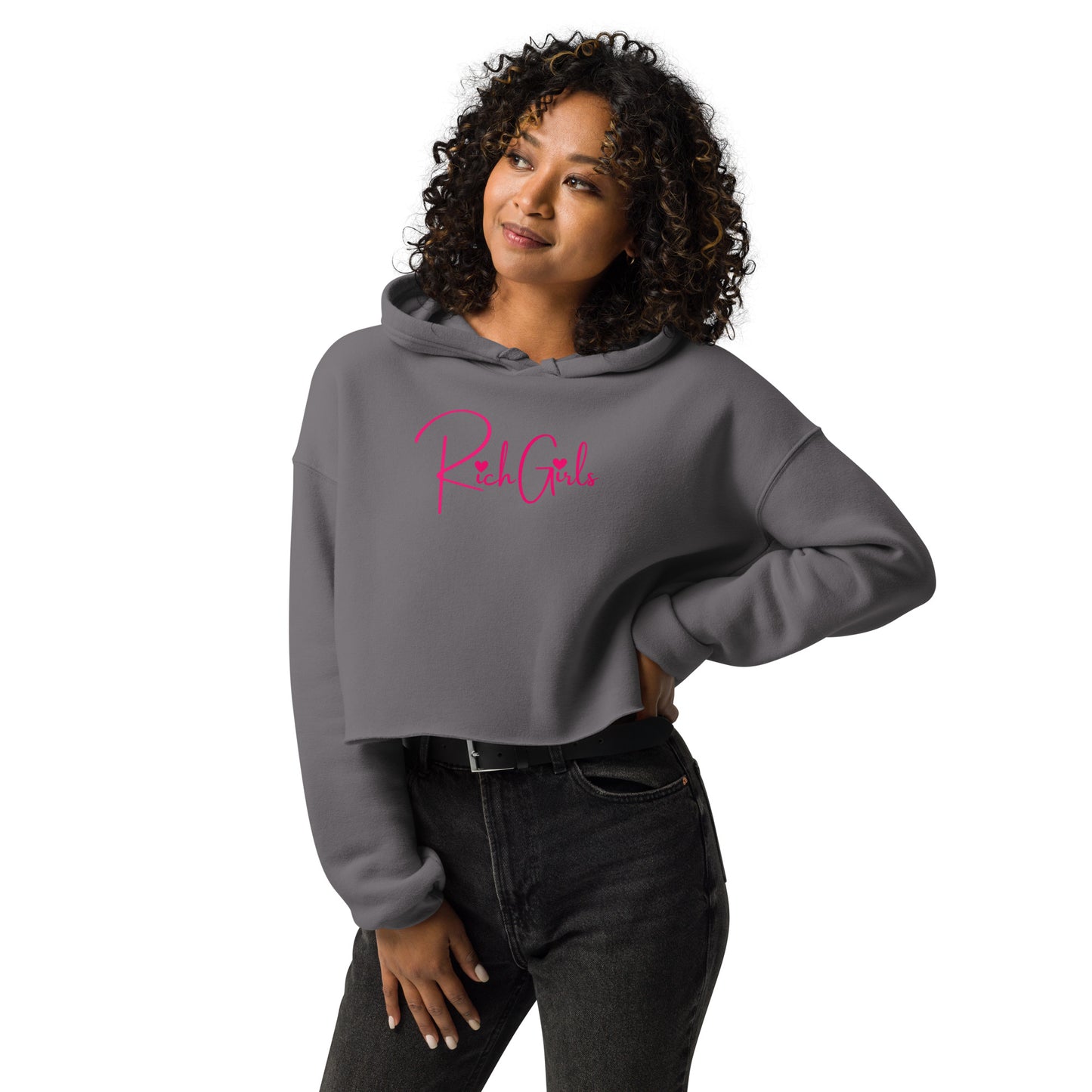 Rich Girls Crop Hoodie