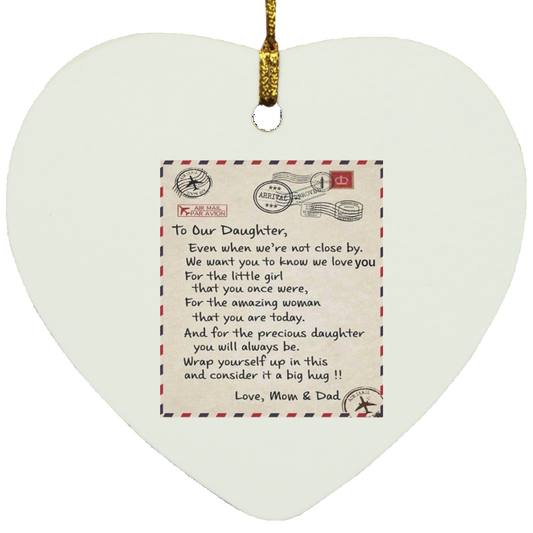 TO our Daughter Heart Ornament