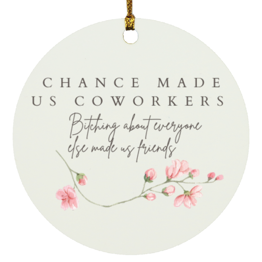 chance made us coworkers Circle Ornament