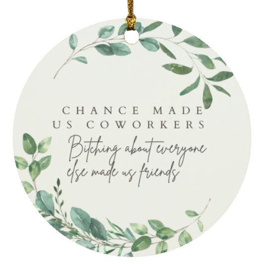 chance made us coworkers  Circle Ornament
