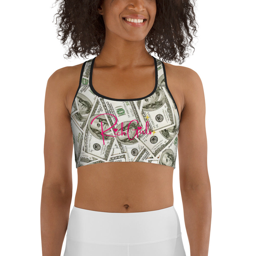 Rich Girls Dinero Sports bra