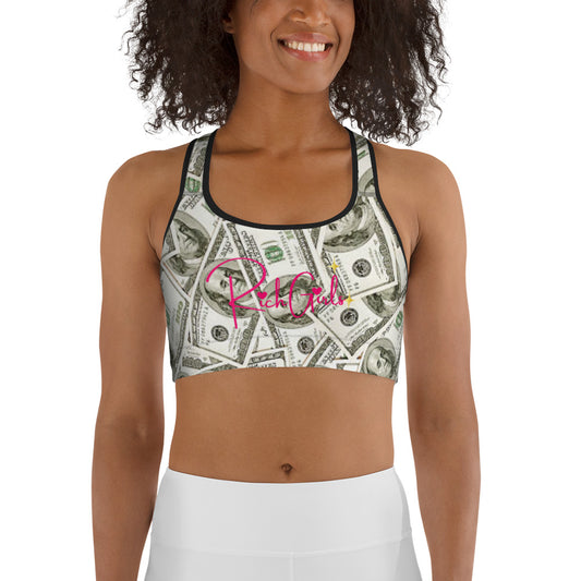 Rich Girls Dinero Sports bra