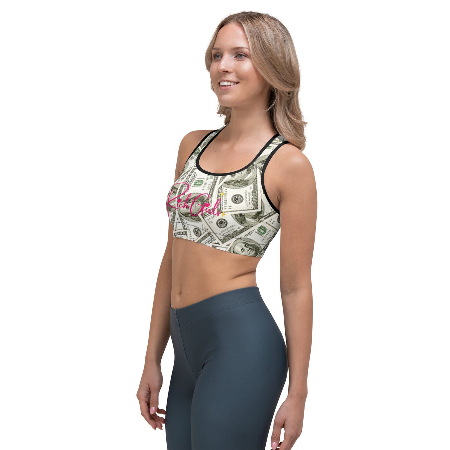 Rich Girls Dinero Sports bra