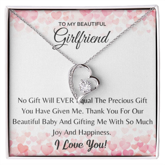 Girlfriend Thank you for our Beautiful baby, baby gift, push gift, anniversary gift, holiday gift, just cause gift
