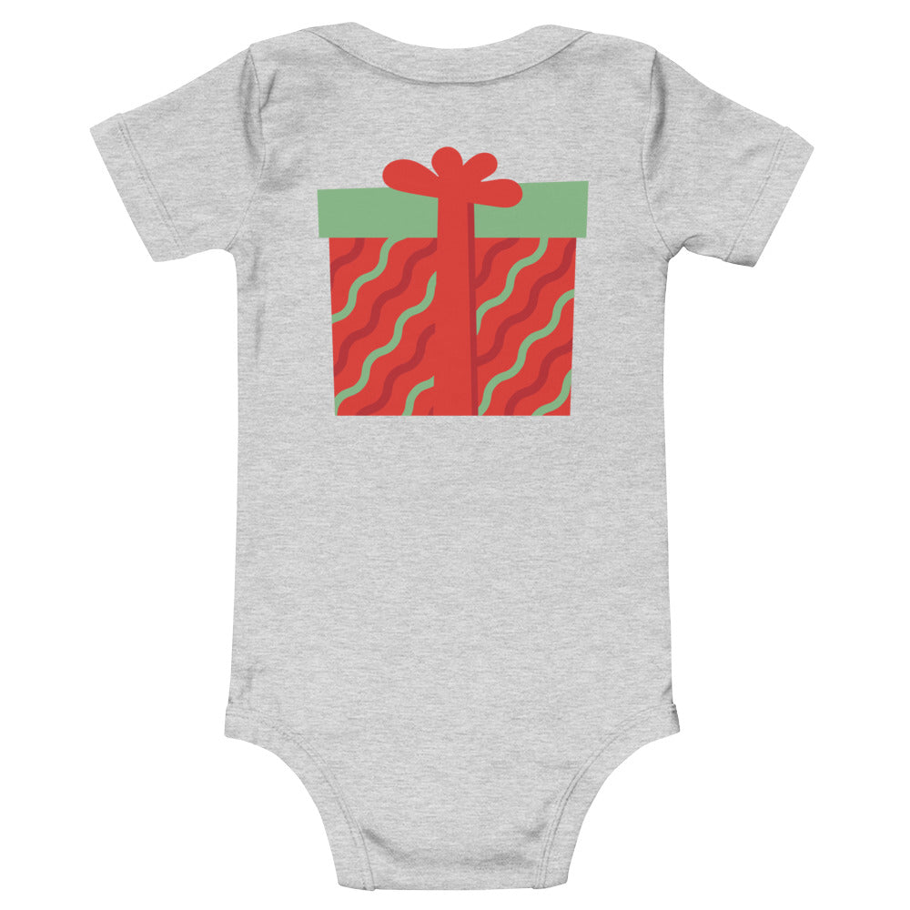 my first christmas Baby short sleeve one piece