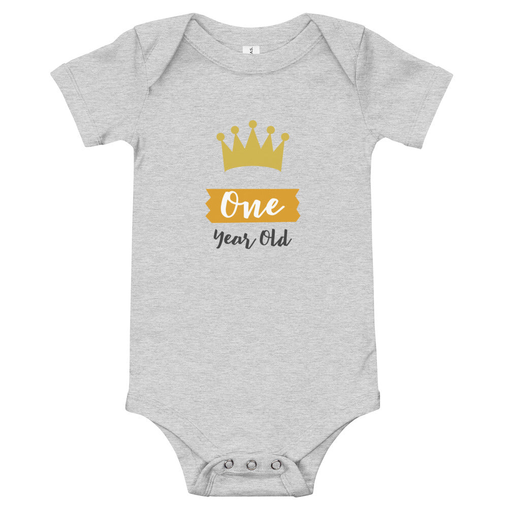 ONE YEAR OLD Baby short sleeve one piece