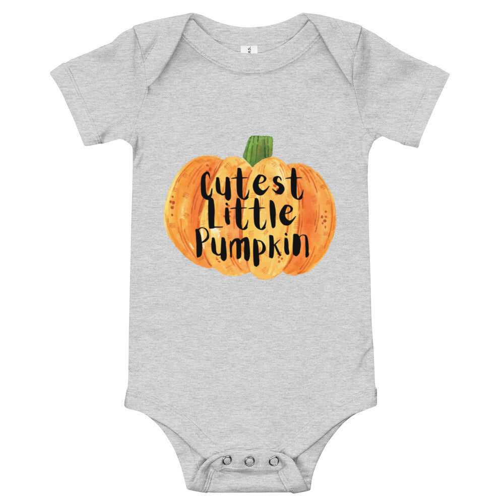 cutest little pumpkin Baby short sleeve one piece