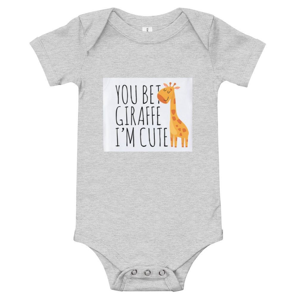Baby short sleeve one piece YOU BET