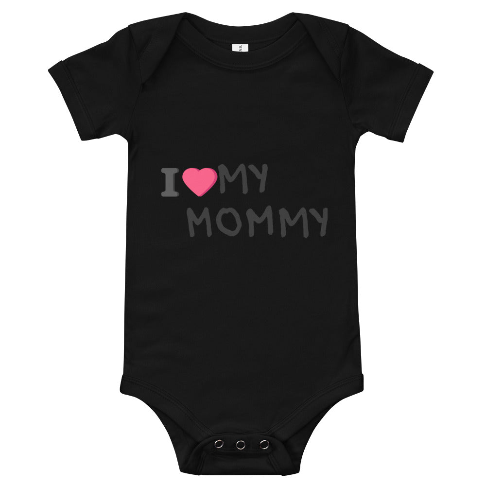 i love mommy Baby short sleeve one piece