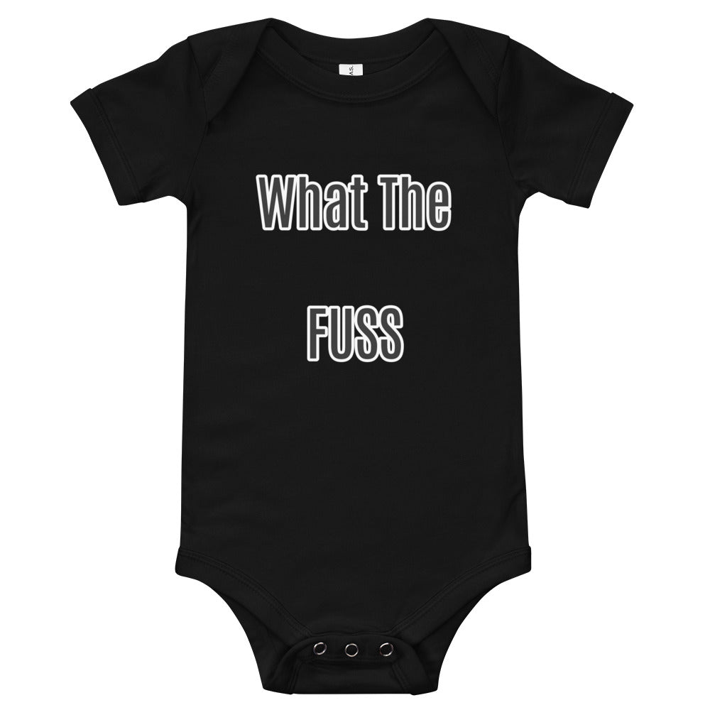 what the fuss Baby short sleeve one piece