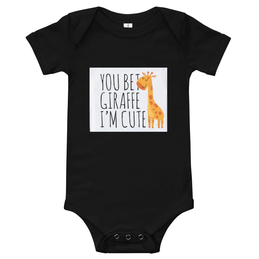Baby short sleeve one piece YOU BET
