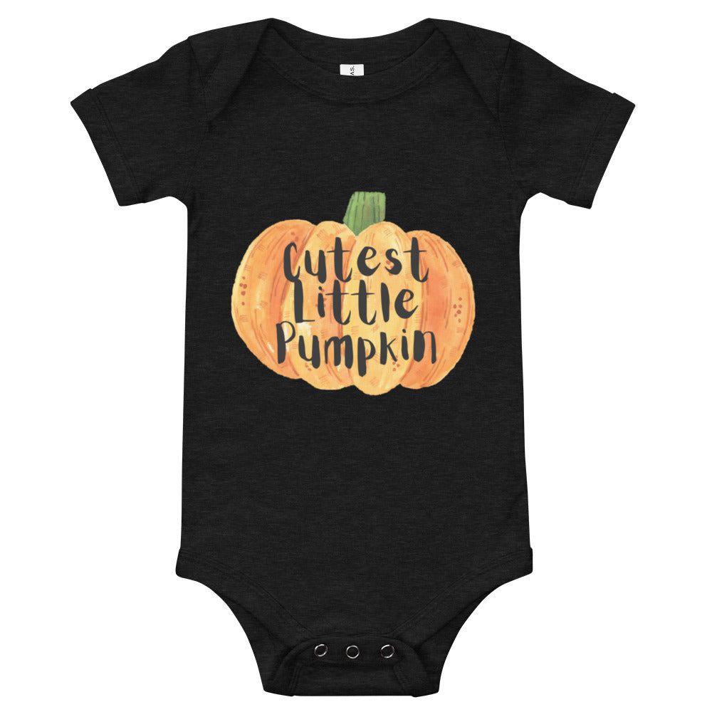 cutest little pumpkin Baby short sleeve one piece